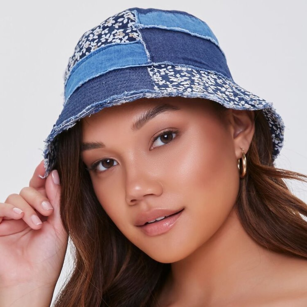 Boho patchwork bucket hat